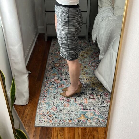 Trina‎ Turk Ashby Skirt Heather Gray Petite - Picture 4 of 8